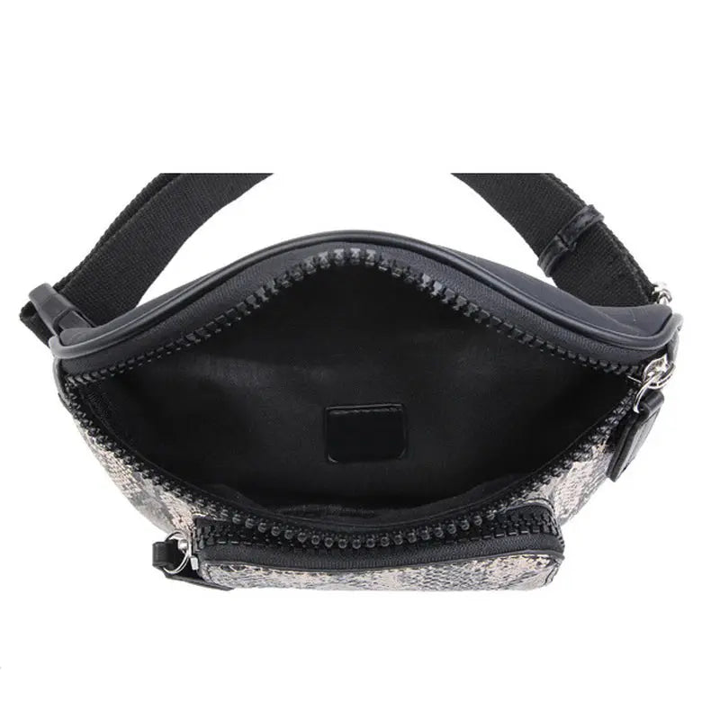 Snake Texture Women Belt Bum Bag High Women Fanny Packs