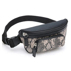 Snake Texture Women Belt Bum Bag High Women Fanny Packs