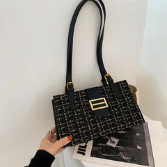 Snake Pattern Winter PU Ladies Shoulder Bag