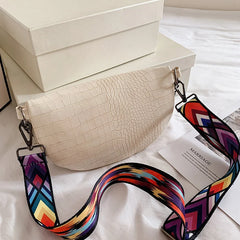 Snake Skin Shoulder Bag for Men and Women