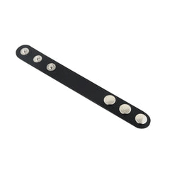 Leather Snap Choker Collar Extender - Necklace Extension Buckles