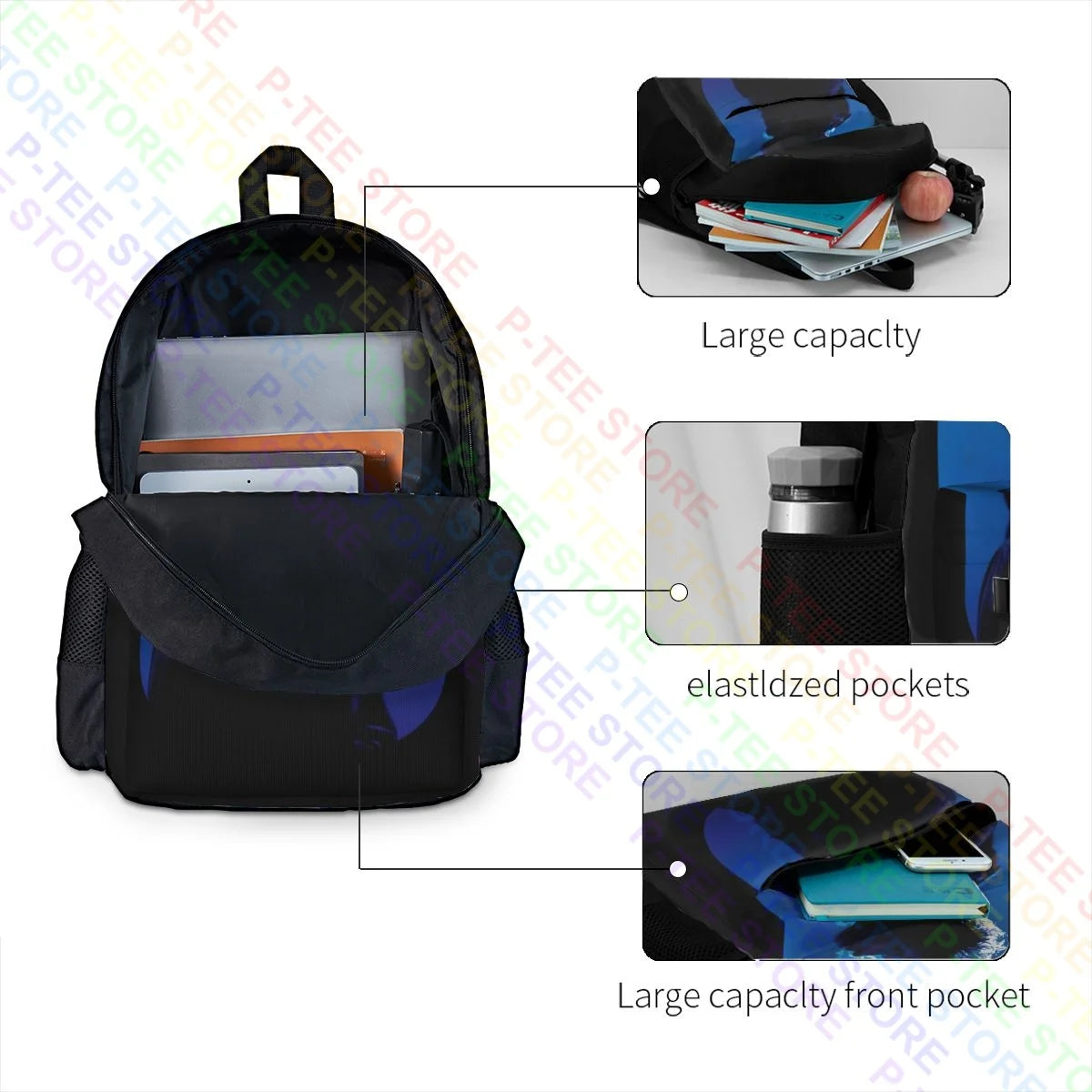 Soda Stereo Gustavo Cerati Bocanada Rock En Espanol Large Capacity Backpack