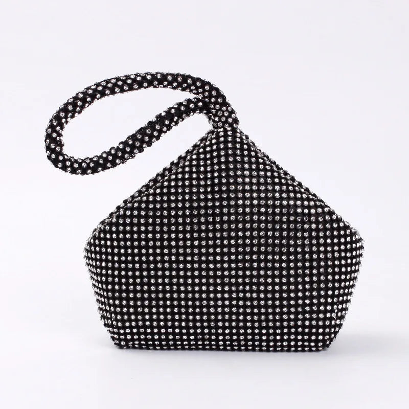 Silver Crystal Evening Bags for Women