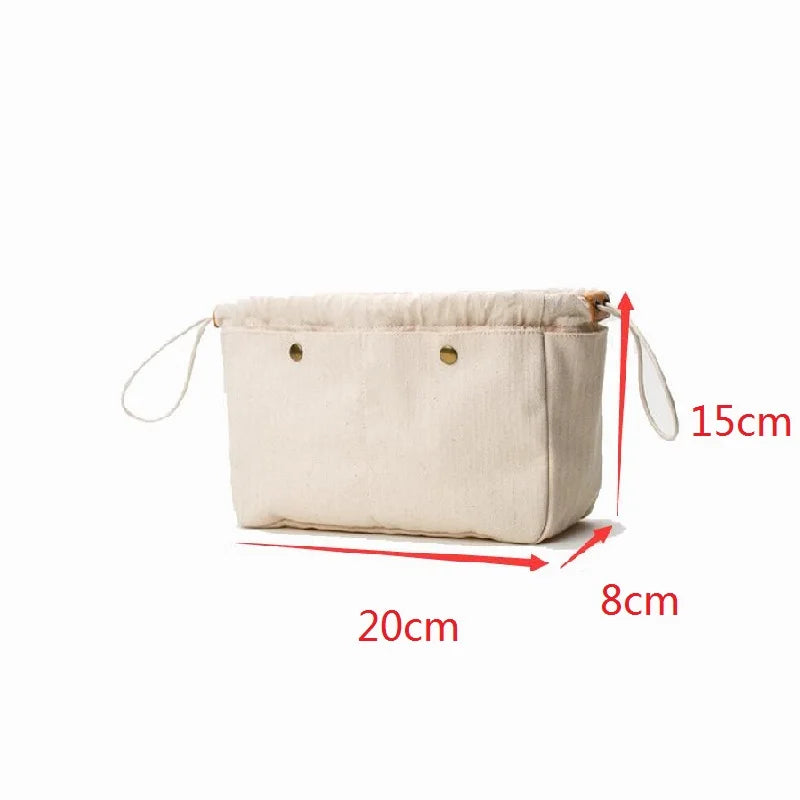 Canvas Handbag Organizer Purse Liner Bag for Tote Bag