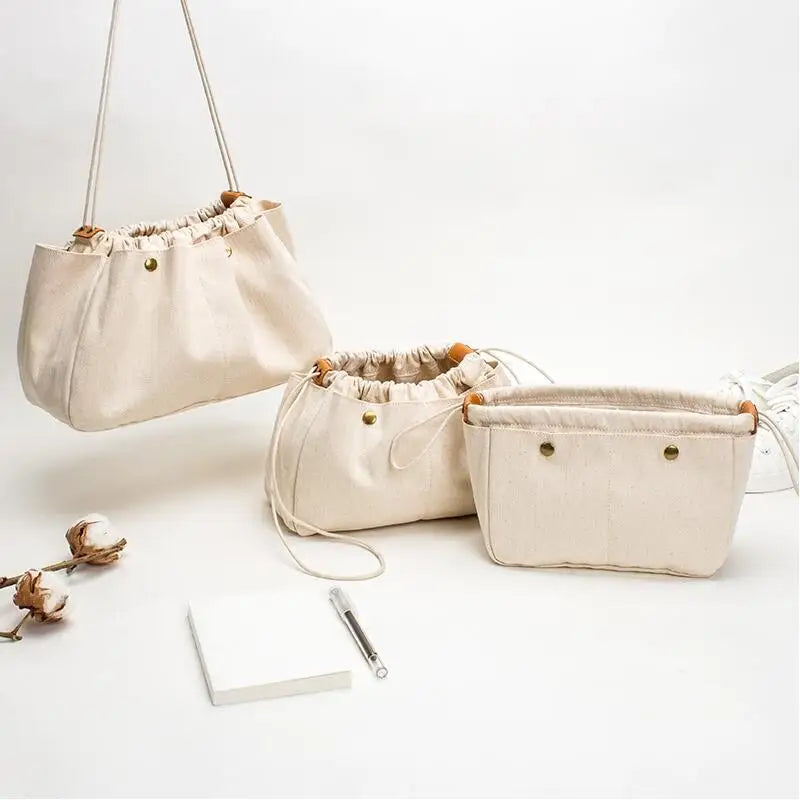 Canvas Handbag Organizer Purse Liner Bag for Tote Bag