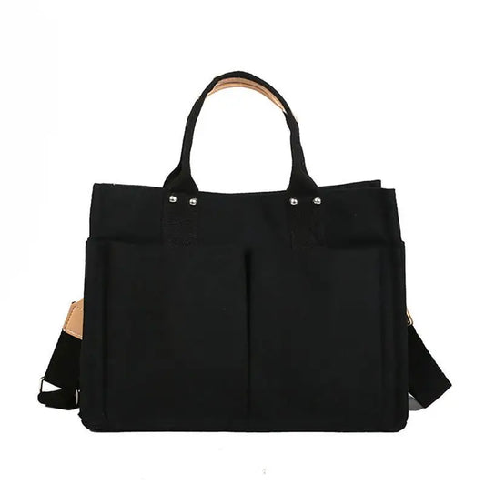 Canvas Handbag Zipper Shoulder Bag Vintage Messenger Ba