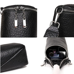 Soft Cow Leather Girl Phone Messenger Bag Crossbody Shoulder Bag