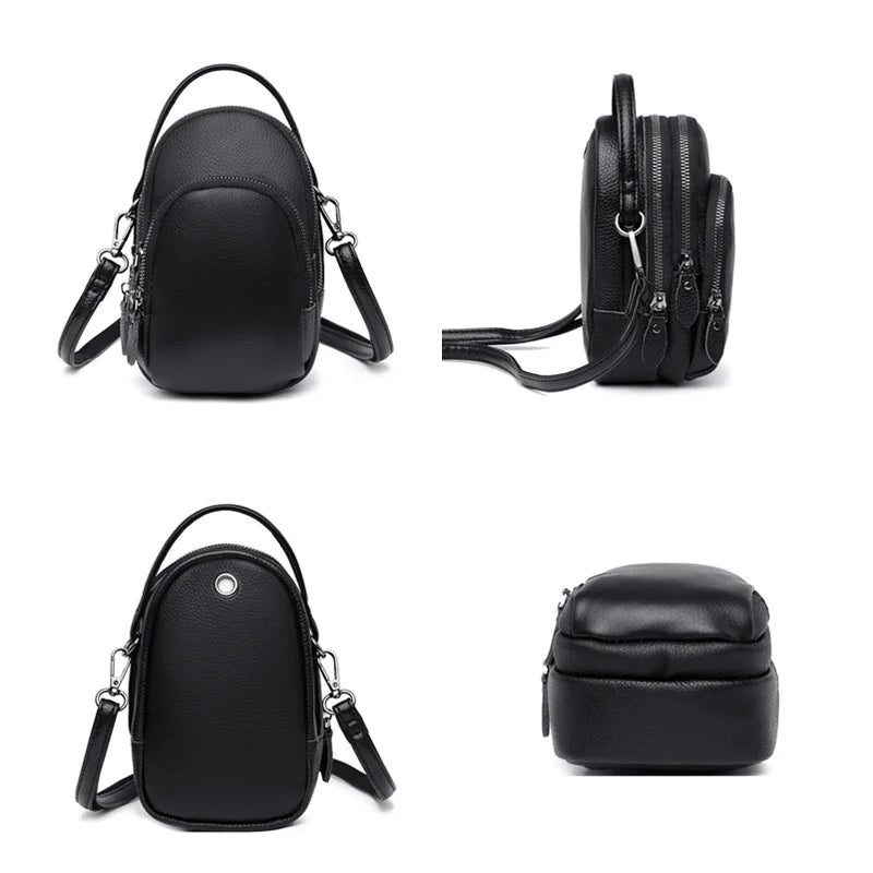 Large Capacity Soft Cowhide Women's Handbag