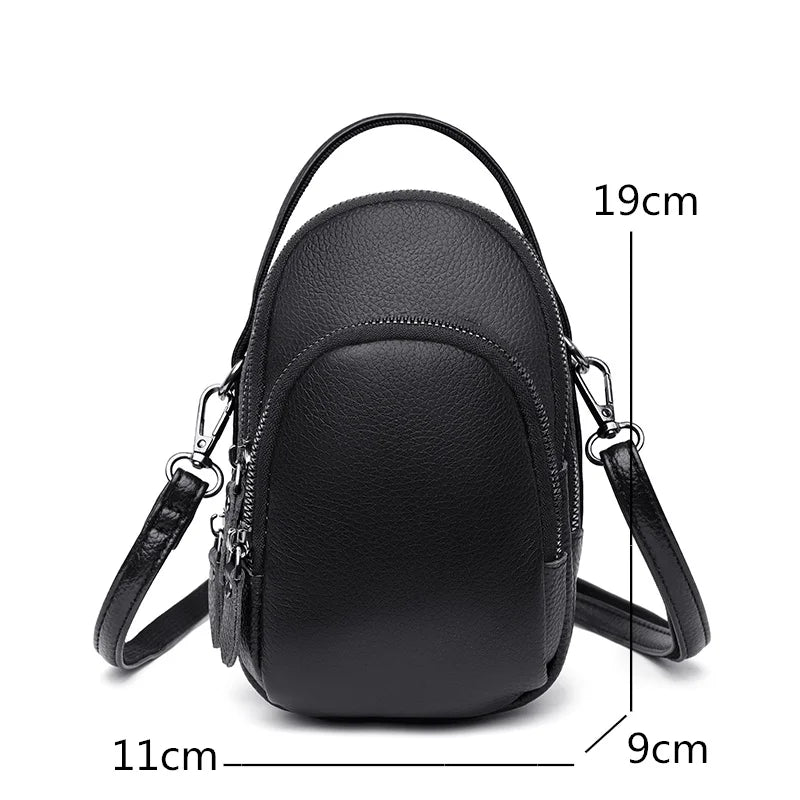 Large Capacity Soft Cowhide Women's Handbag