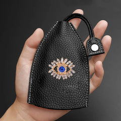 Leather Keychain Housekeeper Hasp Car Key Holder