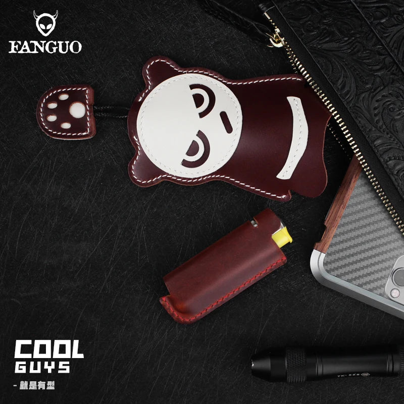 Soft Leather Key Bag Housekeeper Key Case Wallet For Men