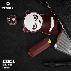 Soft Leather Key Bag Housekeeper Key Case Wallet For Men