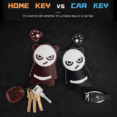 Soft Leather Key Bag Housekeeper Key Case Wallet For Men