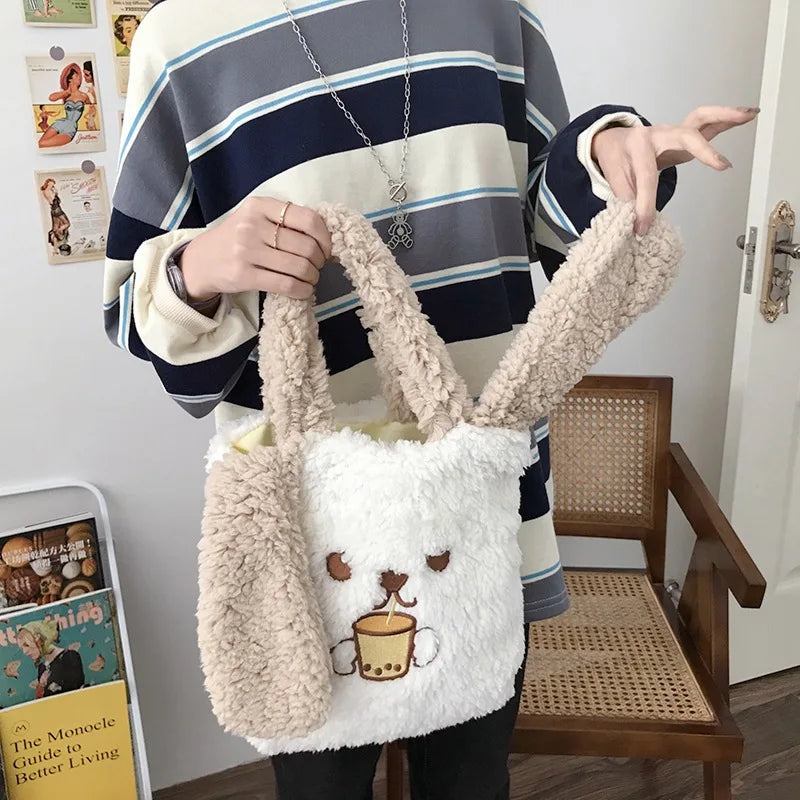 Warm Lamb Wool Women's Crossbody Bag