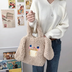 Warm Lamb Wool Women's Crossbody Bag