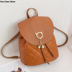 Soft Leather Backpack Women Schoolbags Wedding Party Double Shoulder Purse Femal