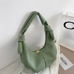 Women's Half-moon Crossbody Bag, Dumpling Handbag and Purse