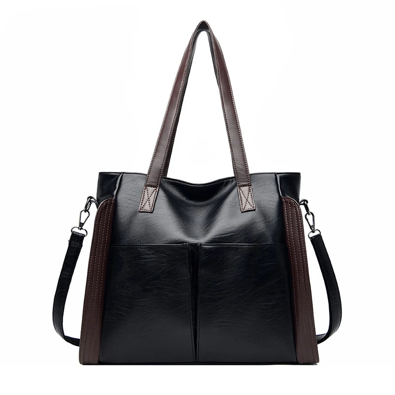 Soft Leather Handbags Women Large Capacity Shoulder Crossbody Bag