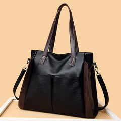 Leather Shoulder Bag Women Large Capacity Tote Handbag and Purse