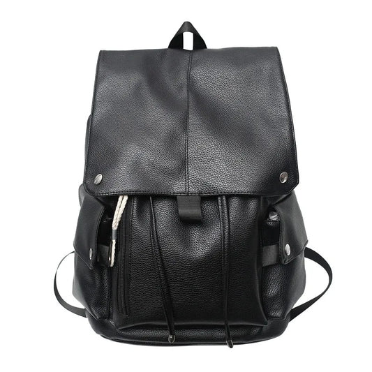 Soft Leather Men's Backpacks High Women Man Backpack Girl Back Pack Laptop Bag L