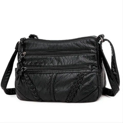 Soft Leather Shoulder Bags Large Capacity Messenger Bag Female Handbag