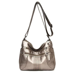 Soft Leather Casual Shoulder Bag For Women