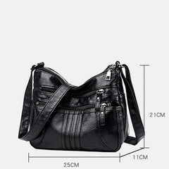 Soft Leather Casual Shoulder Bag For Women