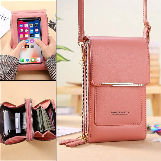 Soft Leather Cell Phone Purse Wallets