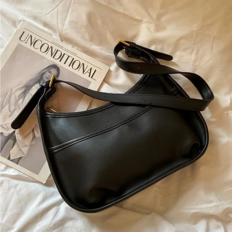 Vintage Woman's Shoulder Bag Crossbody Tote Handbag