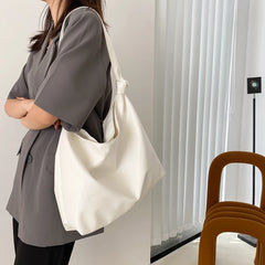 Soft PU Leather Shoulder Bag For Women Large Capacity Tote Bags