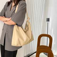 Soft PU Leather Shoulder Bag For Women Large Capacity Tote Bags