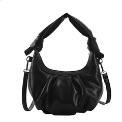 Soft PU Leather Crossbody Bag For Women Solid Shoulder Purses Handbags