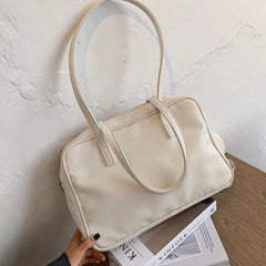 Soft PU Leather Shoulder Bags Large Capacity Shopping Bag for Women