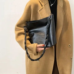 PU Leather Shoulder Bag Casual Office Ladies Cross-body