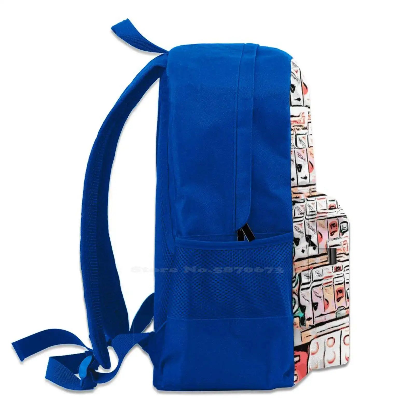 Peach Milk Juice Beverage Backpack for School Laptop