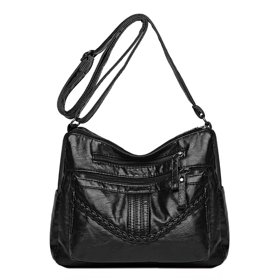 Soft PU Leather Purses Handbags Women Messenger Bag Crossbody
