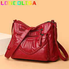 Soft PU Leather Purses Handbags Women Messenger Bag Crossbody