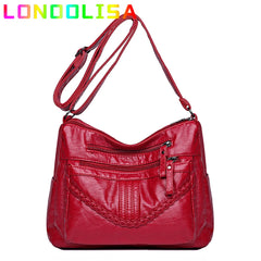 Soft PU Leather Purses Handbags Women Messenger Bag Crossbody