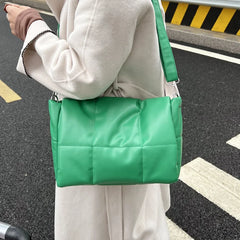 Soft PU Leather Women Shoulder Bags Big Space Solid Ladies Messenger Bag