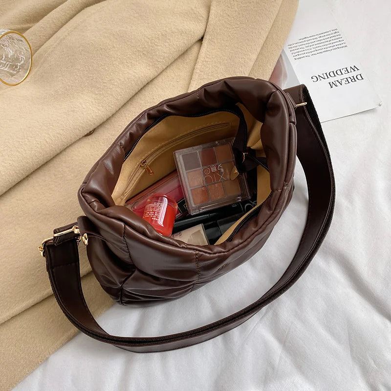 Quilted Crossbody Bag Small Shoulder Bag Lady Messenger Bag