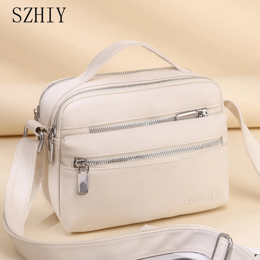 Soft Shoulder Bag Ladies Pocket Handbag Waterproof Lightweight