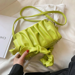 Soft Small PU Leather Crossbody Bag Casual Shoulder Handbag
