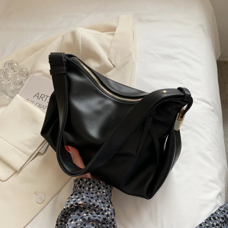 Soft Surface Large-capacity Women's Shoulder Bag