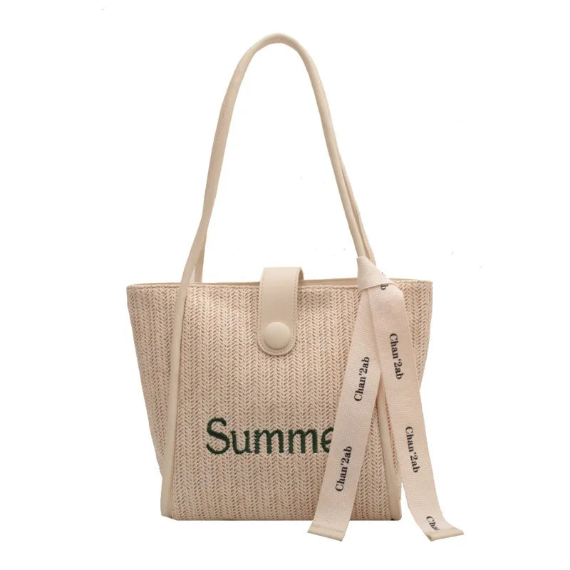 Straw Woven Large-capacity One-shoulder Tote Bag