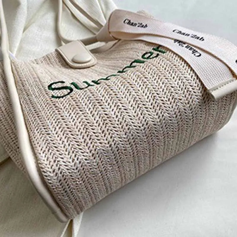 Straw Woven Large-capacity One-shoulder Tote Bag