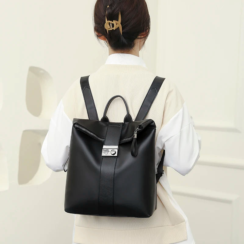 Soft Touch Multi-Function Small Backpack Female Ladies Shoulder Bag Girl Purse