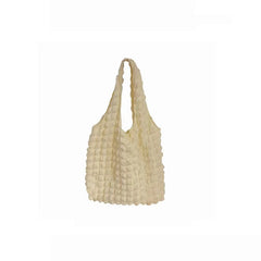 Plush Plaid Pattern Shoulder Bag for Women