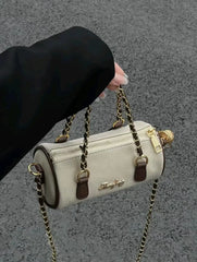 Retro Rhombus Chain Crossbody Bag for Women