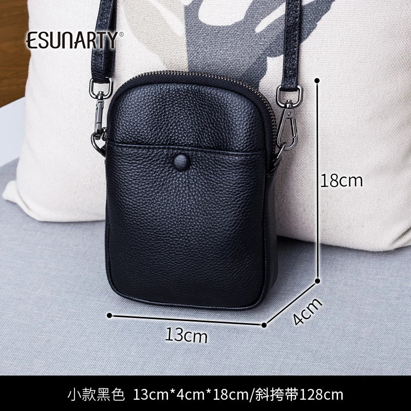 Mini Leather Shoulder Bag Women Winter Mobile Phone Crossbody