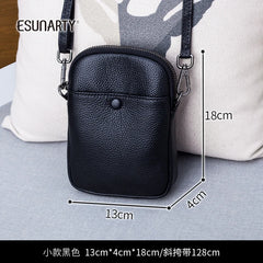 Mini Leather Shoulder Bag Women Winter Mobile Phone Crossbody